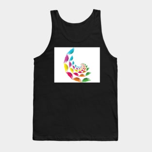 Circle background with absract shapes Tank Top